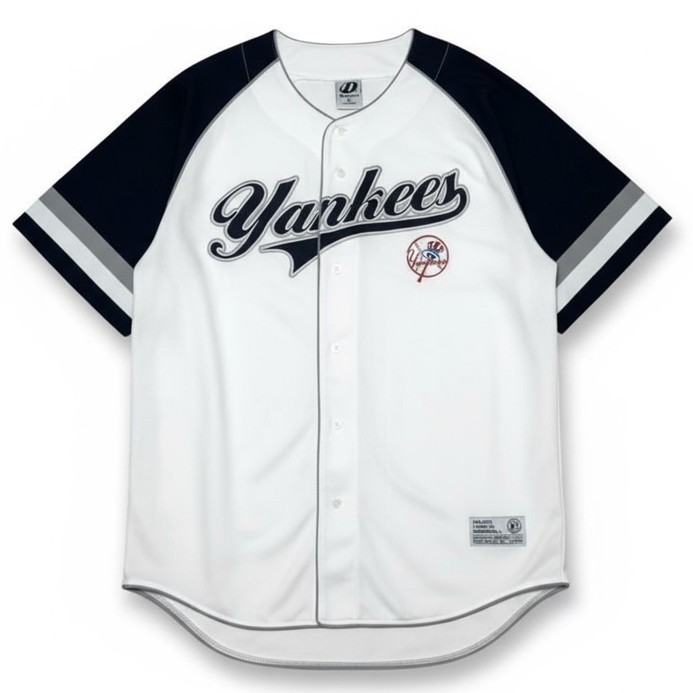 New York Yankees MLB Dynasty Series Baseball Jersey Men’s XL Button-Up